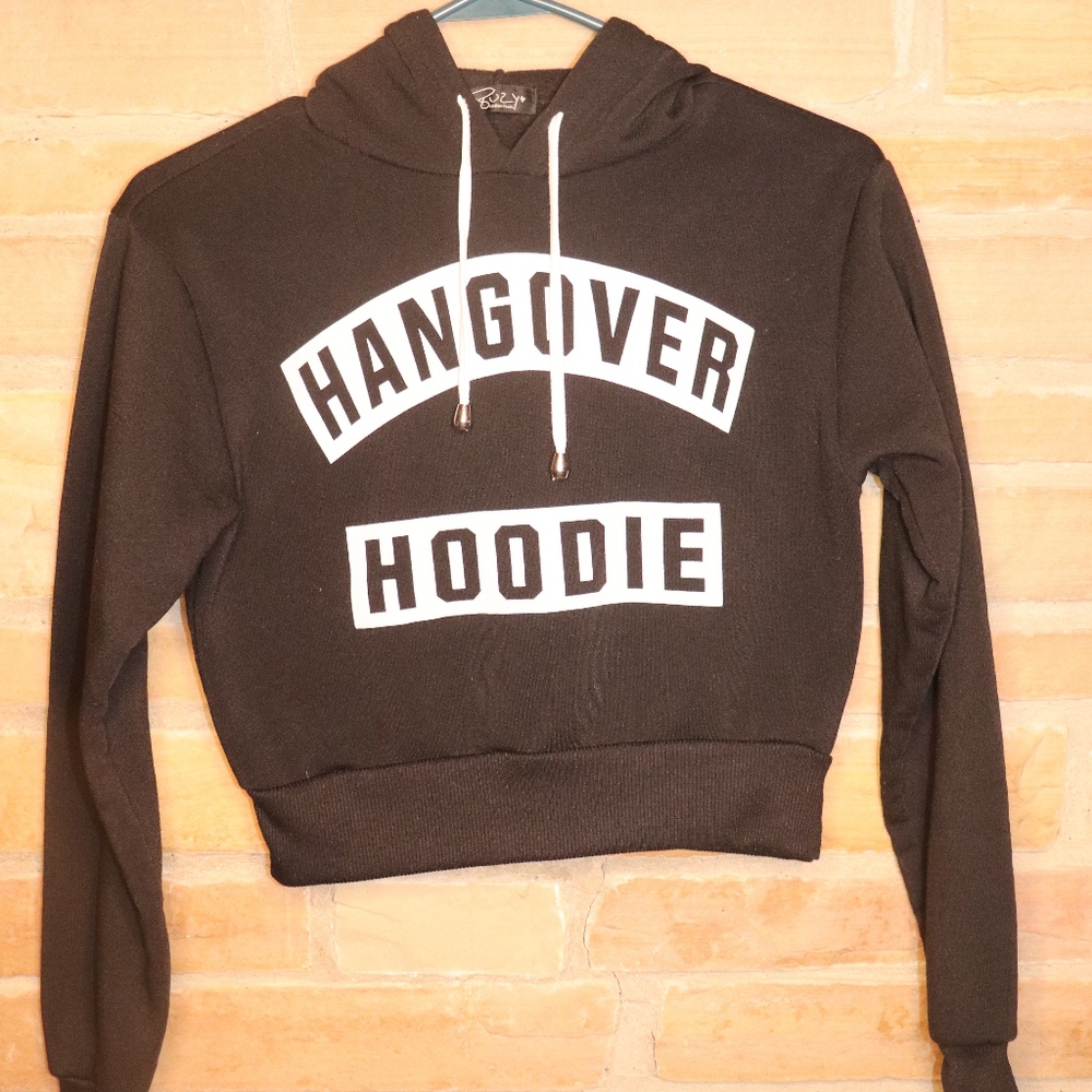 Hangover Crop Top Hoodie